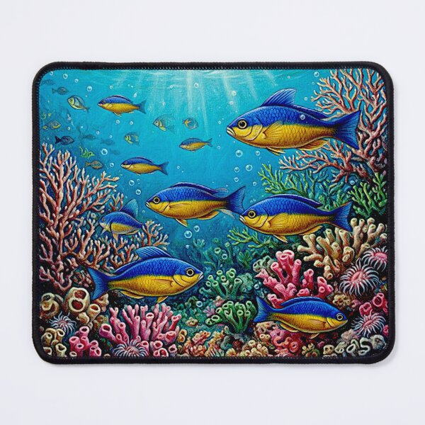 Item preview, Kupang damselfish (Chrysiptera hemicyanea) designed and sold by Helios Be. Lavsh.