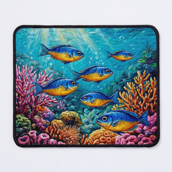 Item preview, Kupang damselfish (Chrysiptera hemicyanea)#1 designed and sold by Helios Be. Lavsh.
