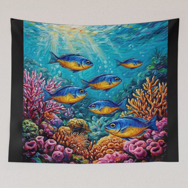 Item preview, Kupang damselfish (Chrysiptera hemicyanea)#1 designed and sold by Helios Be. Lavsh.