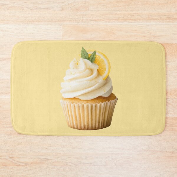 Item preview, Watercolor Lemon Cupcake designed and sold by Violet Peonies.