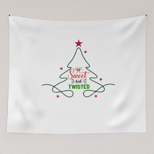 Item preview, Sweet but Twisted Tree Christmas - Funny Holiday Candy Cane Design designed and sold by VIBE PRINT.
