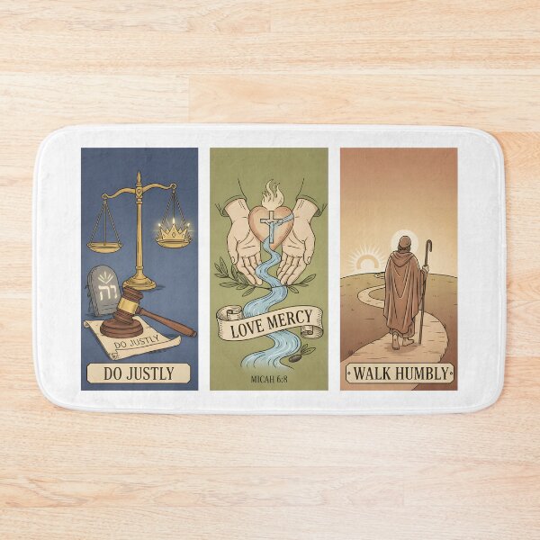 Item preview, Micah 6:8 Christian Poster Trio – Do Justly, Love Mercy, Walk Humbly. designed and sold by loveandlightrb.