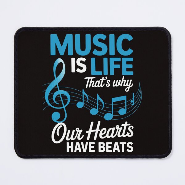 Item preview, Music Is Life That's Why Our Hearts Have Beats designed and sold by MelSurf.