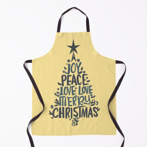 Aperçu de l'œuvre Arbre typographique « Joie, Paix, Amour, Joyeux Noël », lettrage à la main, vœux de fêtes créée et vendue par DoceVaga.