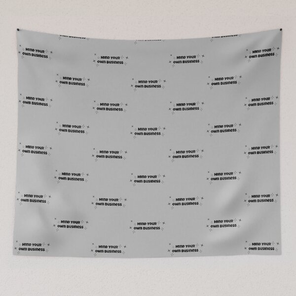 Item preview, Mind Your Own Business – Bold Quote with Stars designed and sold by VirellCo.