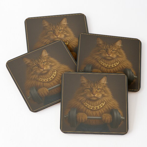 Item preview, The Maine Coon Bodybuilder designed and sold by Fort Galaxy.