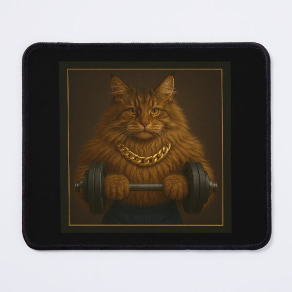 Item preview, The Maine Coon Bodybuilder designed and sold by Fort Galaxy.