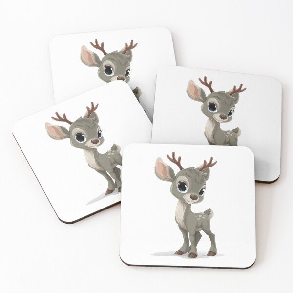 Item preview, Cute Christmas Reindeer Baby – Adorable Cartoon Art designed and sold by Kids Art 4U.