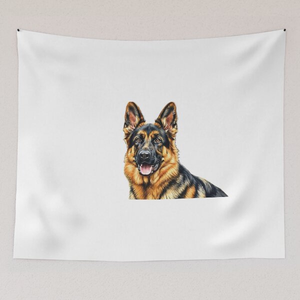 Item preview, German Shepherd – Strong and Elegant Watercolor Art designed and sold by josiasalves65.