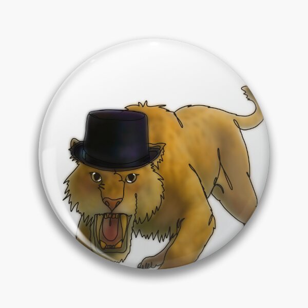 Item preview, Sabertooth Tiger Wearing a Top Hat - animalzinhats  designed and sold by Ashley’sAnimalz.