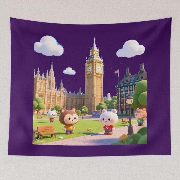 Item preview,  Westminster School London – 3D Cute & Comic Campus Scene,  designed and sold by PaintMeWorld.