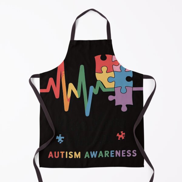 Item preview, Live Love Accept Autism Awareness Puzzle HeartBeat designed and sold by MelSurf.