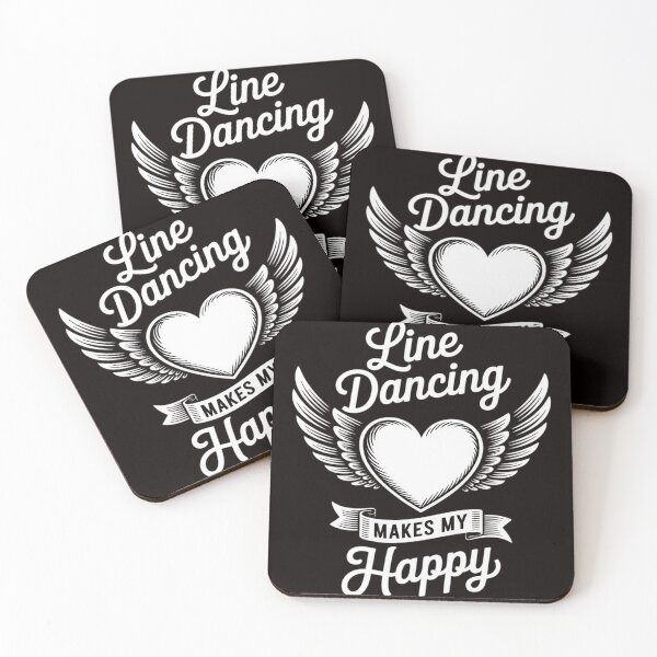 Item preview, Line Dancing Makes My Heart Happy - Country Western Dancer designed and sold by MelSurf.