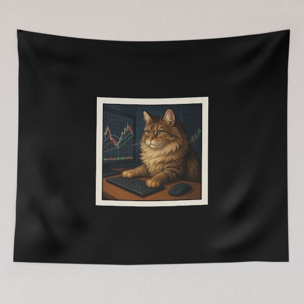 Item preview, Maine Coon Stock Trader Cat designed and sold by Fort Galaxy.