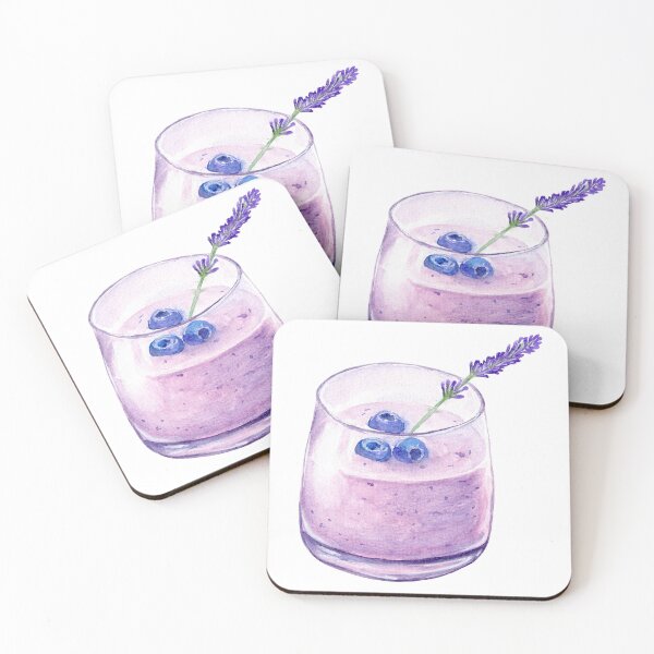 Item preview, Blueberry Smoothie, Watercolour  designed and sold by MeiC-Artsy.