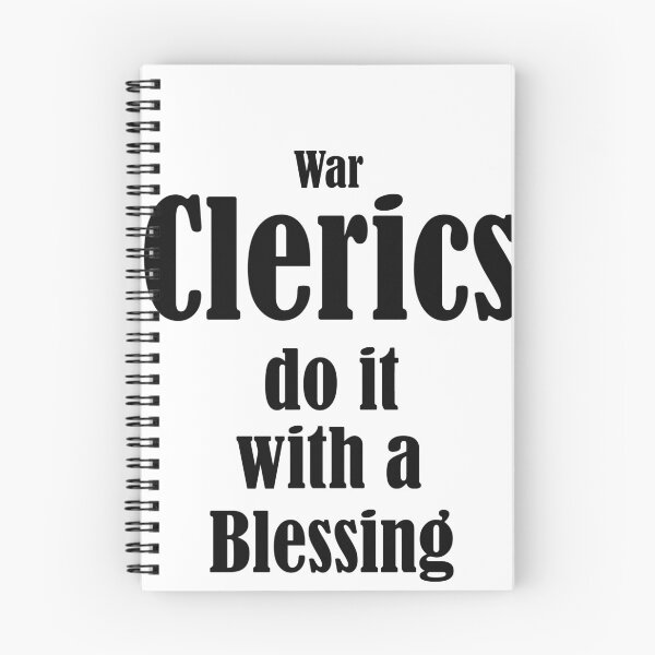 Item preview, Clerics Do It - War - Black designed and sold by EchoTheBard.