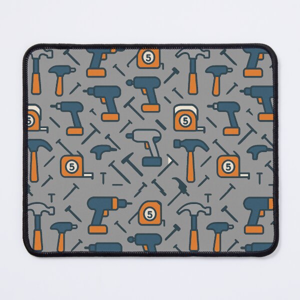 Item preview, Handyman Tool Pattern – Drill, Hammer & Tape Measure Seamless Design | DIY Dad Gift designed and sold by NitkiStudio.