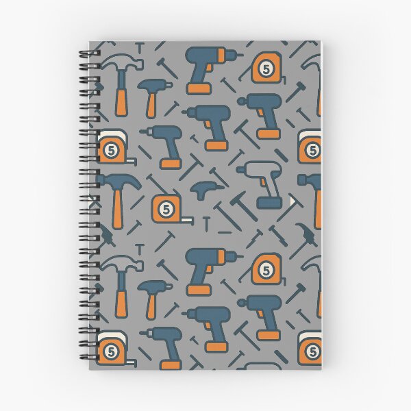 Item preview, Handyman Tool Pattern – Drill, Hammer & Tape Measure Seamless Design | DIY Dad Gift designed and sold by NitkiStudio.