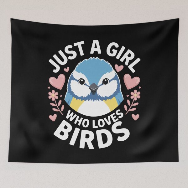 Item preview, Just A Girl Who Loves Birds Bluebird Love Wildlife Nature Avian designed and sold by Gogetgiggles.