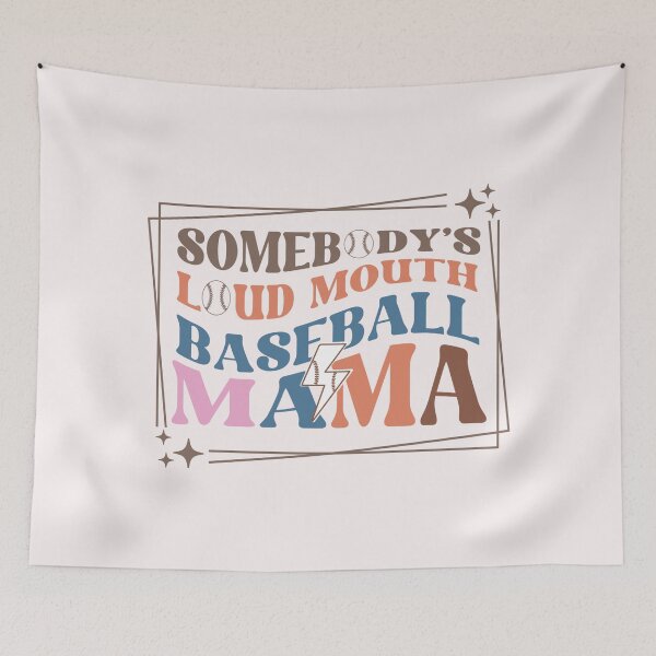 Item preview, Somebody's Loudmouth Baseball Mama Apparel and Home Décor  designed and sold by Compass and a Camera.