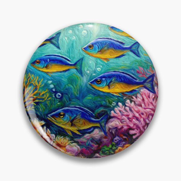 Item preview, Kupang damselfish (Chrysiptera hemicyanea)#3 designed and sold by Helios Be. Lavsh.