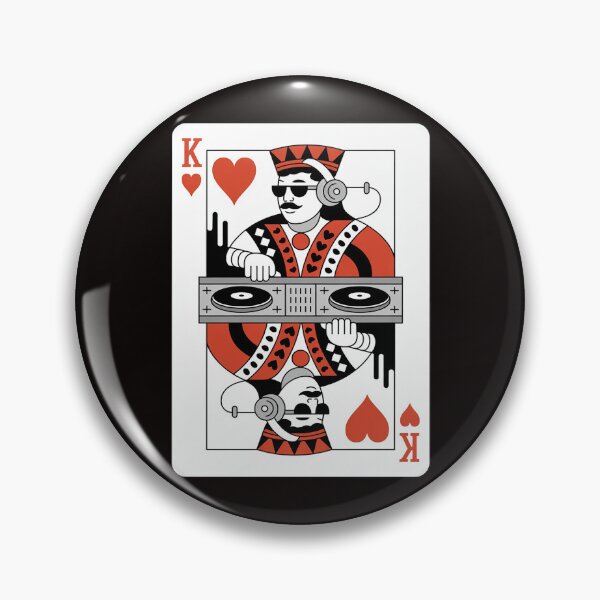 Artikelvorschau, King Card Hearts Clubbing Disco Techno DJ King Card entworfen und verkauft von ControlCenter.