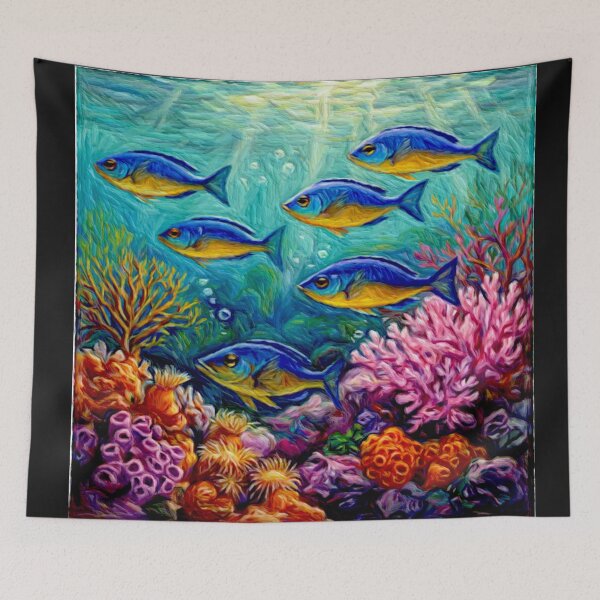 Item preview, Kupang damselfish (Chrysiptera hemicyanea)#3 designed and sold by Helios Be. Lavsh.