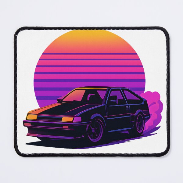 Item preview, Retro Synthwave Drift Car AE86 Sticker designed and sold by Joyfulimaginery.