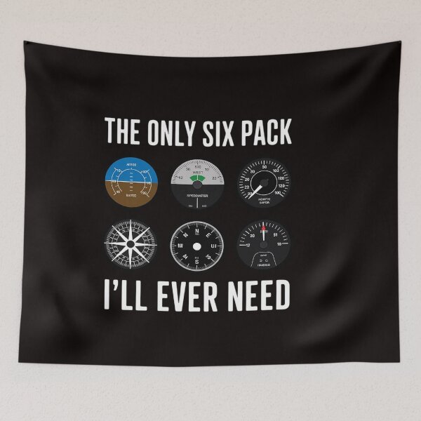 Item preview, The Only Six Pack I'll Ever Need - Airline Pilot Plane Lover designed and sold by ControlCenter.