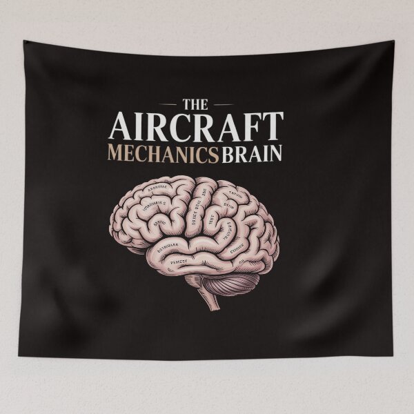 Item preview, The Aircraft Mechanics Brain - Airplane Maintenance Aviation designed and sold by ControlCenter.