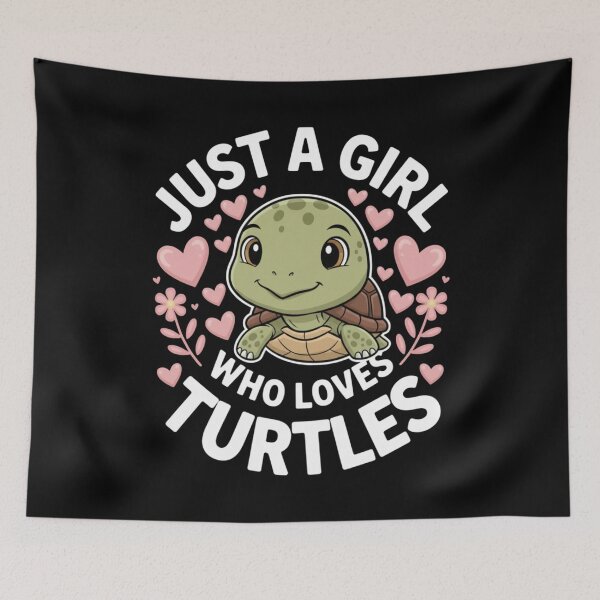 Item preview, Just A Girl Who Loves Turtles Reptile Lover Pet Terrapin Tortoise designed and sold by Gogetgiggles.