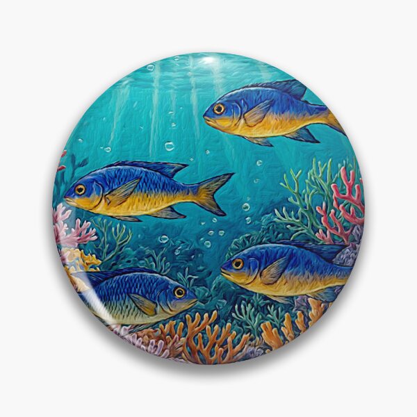 Item preview,  Kupang damselfish (Chrysiptera hemicyanea)#4 designed and sold by Helios Be. Lavsh.
