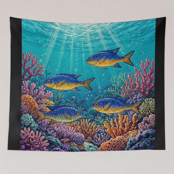 Item preview,  Kupang damselfish (Chrysiptera hemicyanea)#4 designed and sold by Helios Be. Lavsh.