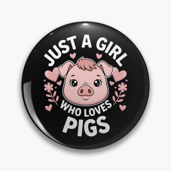 Item preview, Just A Girl Who Loves Pigs Piglet Farmer Farming Countryside Barnyard designed and sold by Gogetgiggles.