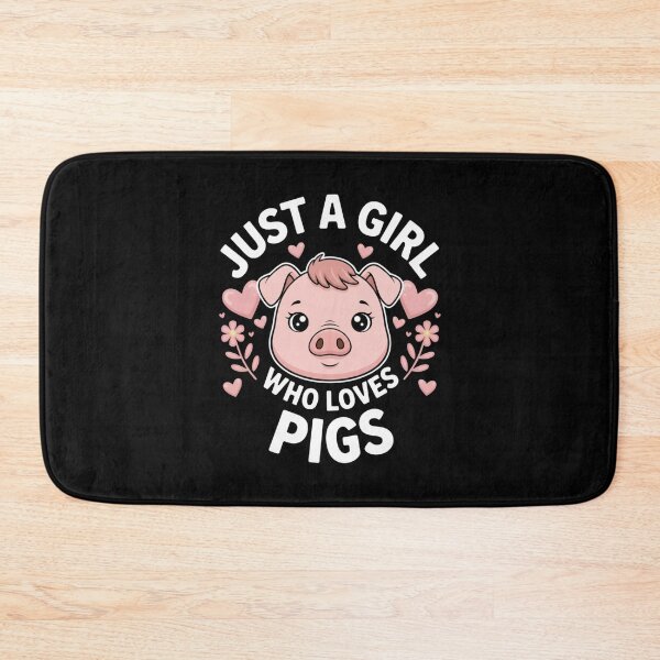 Item preview, Just A Girl Who Loves Pigs Piglet Farmer Farming Countryside Barnyard designed and sold by Gogetgiggles.