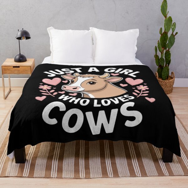 Item preview, Just A Girl Who Loves Cows Farmer Farming Livestock Dairy Rancher designed and sold by Gogetgiggles.
