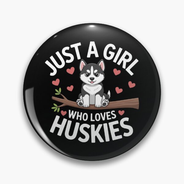 Item preview, Just A Girl Who Loves Huskies Siberian Puppy Dog Owner Breed designed and sold by Gogetgiggles.