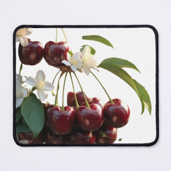 Item preview, Ripe Red Cherries with Blossoms designed and sold by TFM-Fashion.