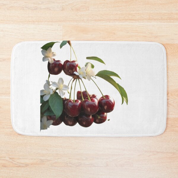 Item preview, Ripe Red Cherries with Blossoms designed and sold by TFM-Fashion.
