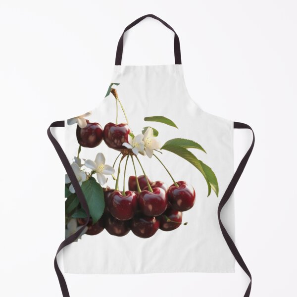Item preview, Ripe Red Cherries with Blossoms designed and sold by TFM-Fashion.