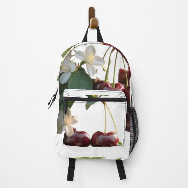 Item preview, Ripe Red Cherries with Blossoms designed and sold by TFM-Fashion.