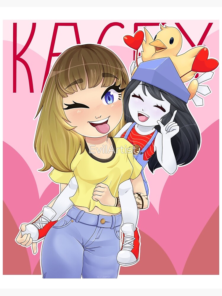 Kaceywilleatchu Art Board Print By Evilartist Redbubble - evilartist roblox art