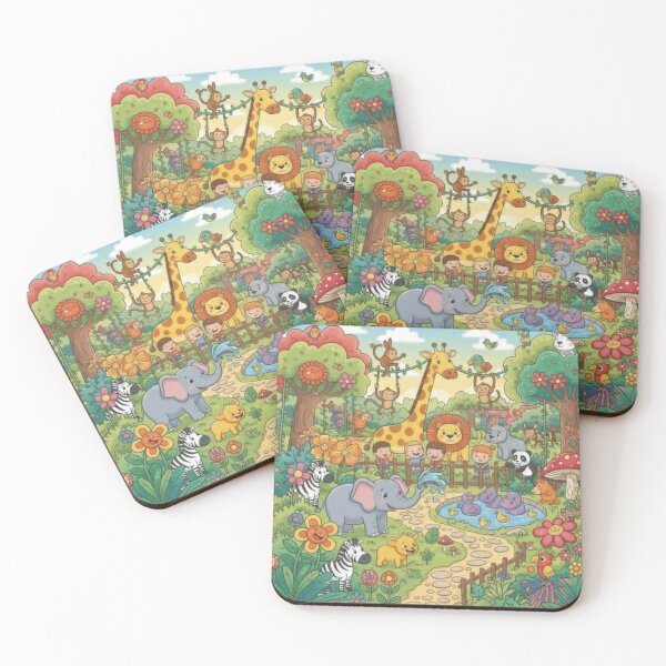 Item preview, Zoo Park Forest Animals Kids Adventure designed and sold by JanRizz.