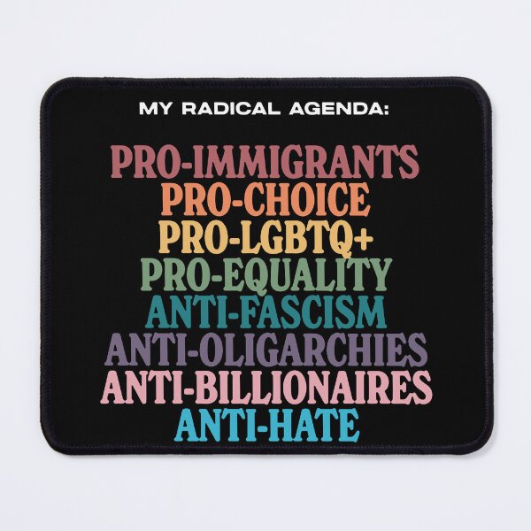 Item preview, Retro My Radical Agenda Pro Equality designed and sold by SHOPATOR.