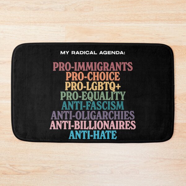 Item preview, Retro My Radical Agenda Pro Equality designed and sold by SHOPATOR.