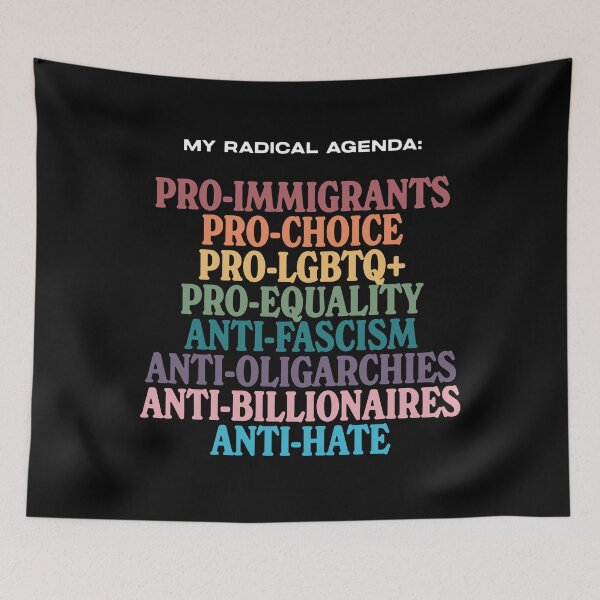 Item preview, Retro My Radical Agenda Pro Equality designed and sold by SHOPATOR.