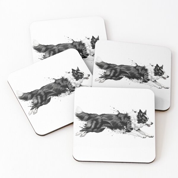 Item preview, Border Collie Jumping – Dynamic Watercolor designed and sold by josiasalves65.