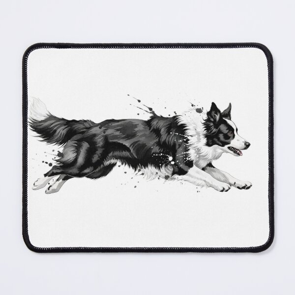 Item preview, Border Collie Jumping – Dynamic Watercolor designed and sold by josiasalves65.