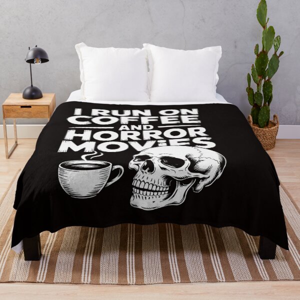 Item preview, I Run Coffee Horror Movies Skull Skeleton Halloween designed and sold by ControlCenter.