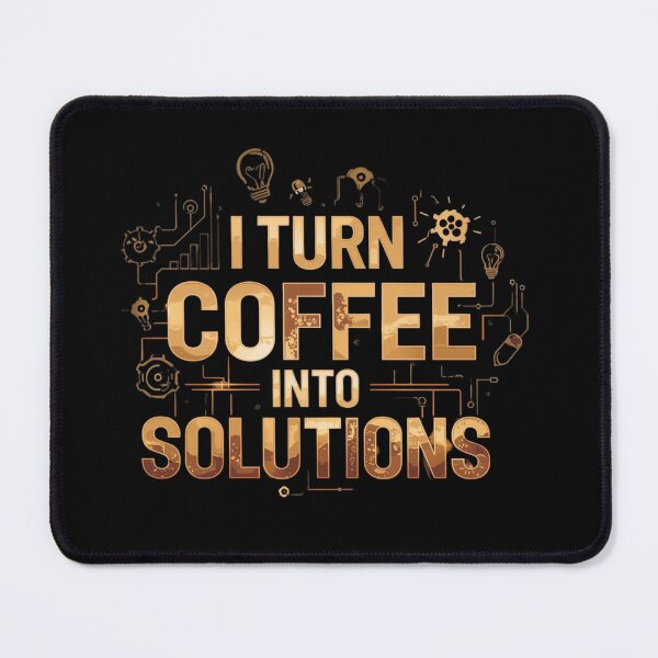 Item preview, I turn coffee into solutions.. coffee loverful design- Caffeine engineers  designed and sold by Happyhoo1.